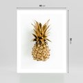 Plakat bez ramy 40x50 - Ekskluzywny Akcent - złoty, ananas