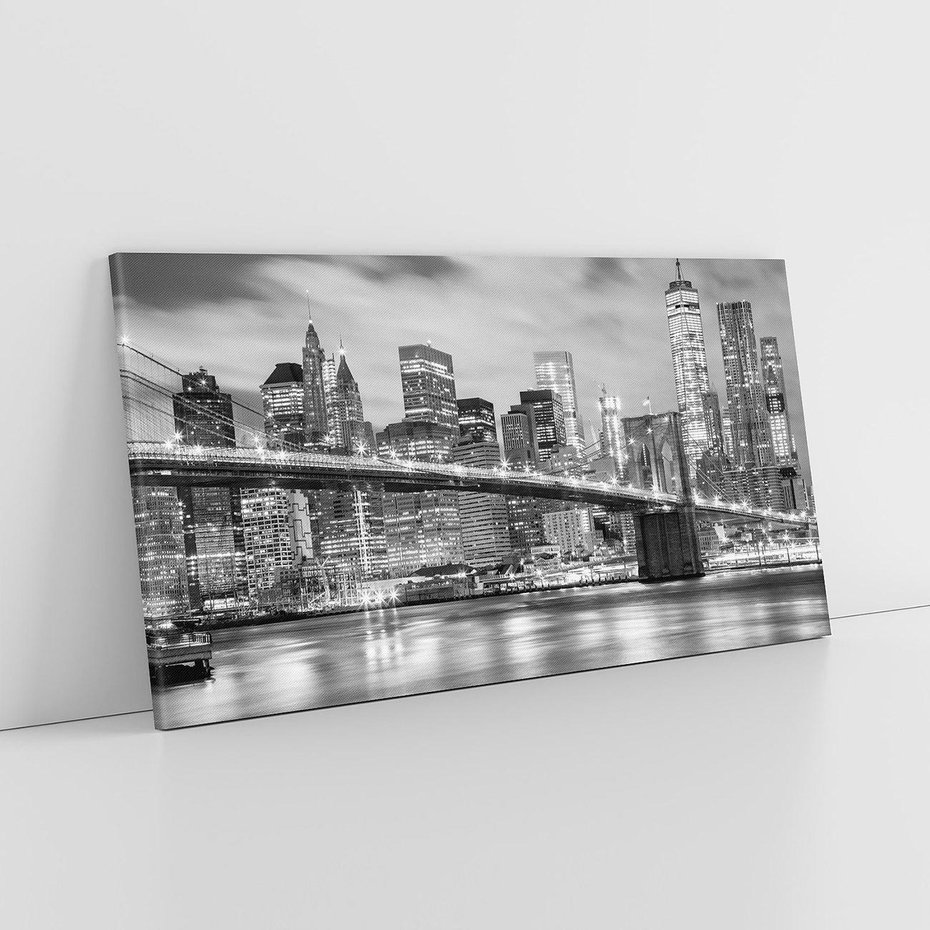 Obraz na płótnie 120x60 - połączenie ikonicznego miasta - most, Nowy Jork