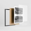 Plakat w ramie 50x70 - Architektura 3D - architektura, 3D - rama czarna
