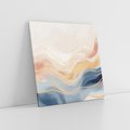 Obraz na płótnie 70x70 - Ukojenie Współczesności - abstrakcyjne fale, gładkie linie
