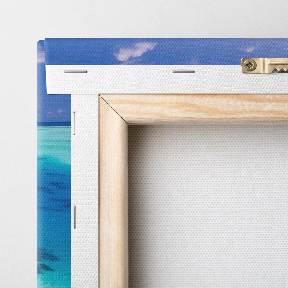 Obraz na płótnie 120x40 - Tropikalna wyspa nad oceanem - tropikalna, wyspa