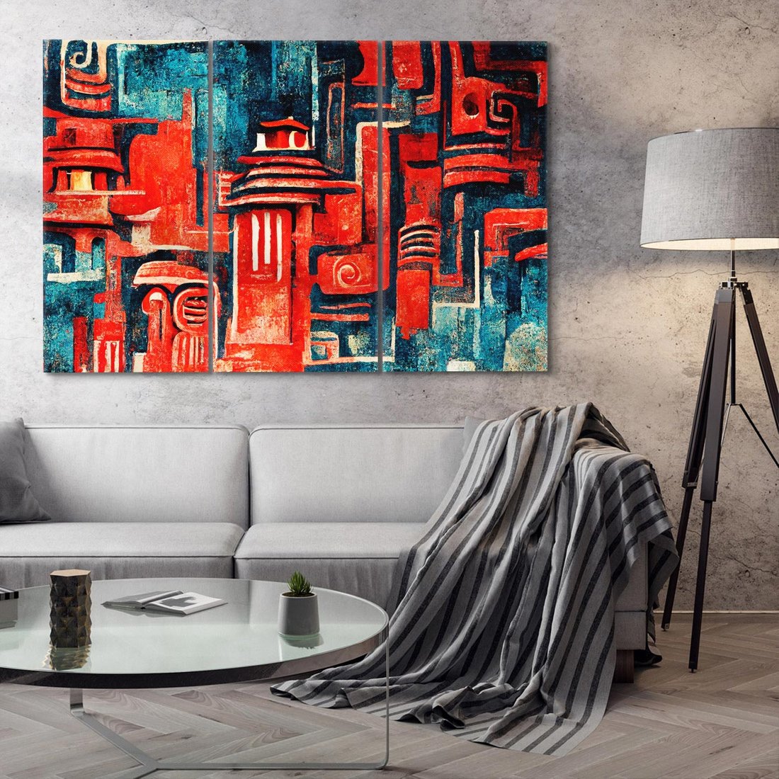 Obraz na płótnie 120x80 - Mistyka Wschodnich Światów - orientalna sztuka, nawiązanie do Japonii