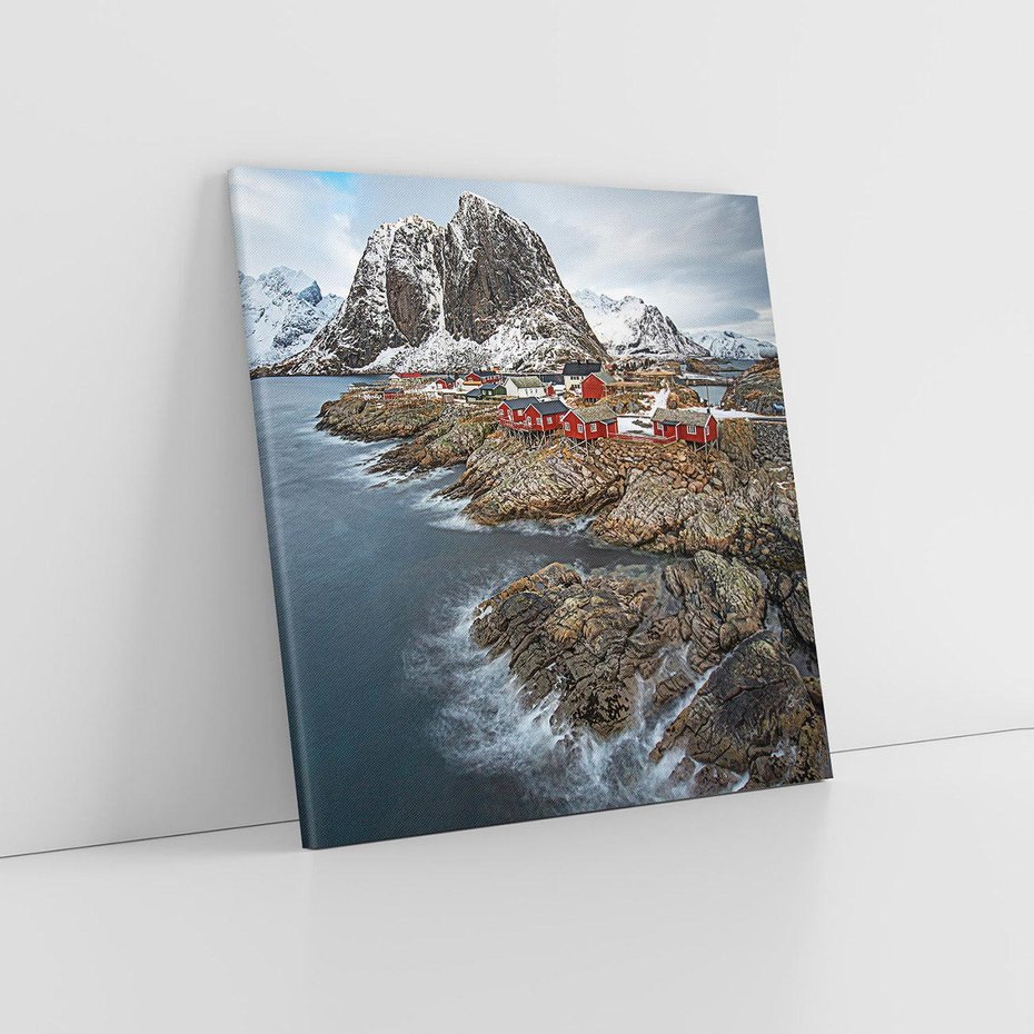 Obraz na płótnie 40x40 - Skandynawia - górska odsłona - Skandynawia, góry