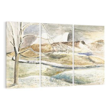 Obraz na płótnie 120x80 - Moonrise over Cleeve Hill (1945), Paul Nash - Reprodukcja - reprodukcja, obraz na płótnie