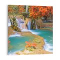 Obraz na płótnie 40x40 - Urok laotańskiego wodospadu - Laos, Azja