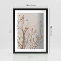 Plakat w ramie 30x40 - Boho gałązki suche - gałązki, suche - rama czarna