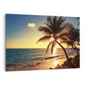 Obraz na płótnie 70x50 - Rajski Widok - zachód słońca,