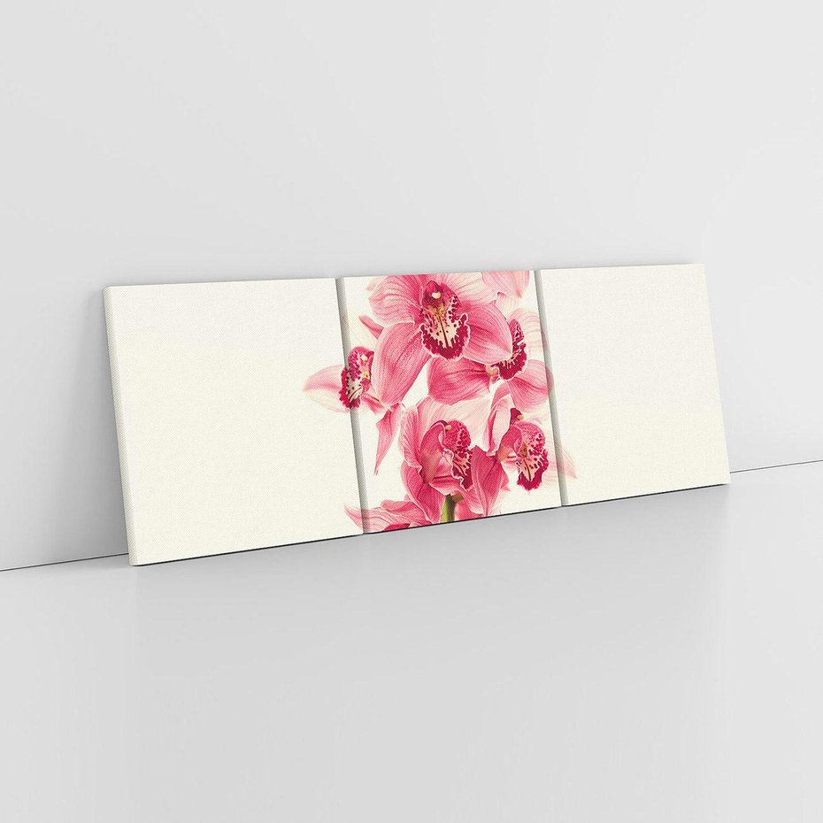 Obraz na płótnie 90x30 - Orchidea w spa - relaks - orchidea, spa