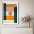 Plakat bez ramy 40x50 - Geometryczna Ekspresja - geometria, plakat