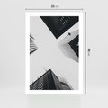 Plakat bez ramy 21x30 - Nowoczesna Dynamika - perspektywa, wieżowce