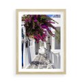 Plakat w ramie 50x70 - Mroczna Tajemnica - uliczka, perspektywa - rama drewno