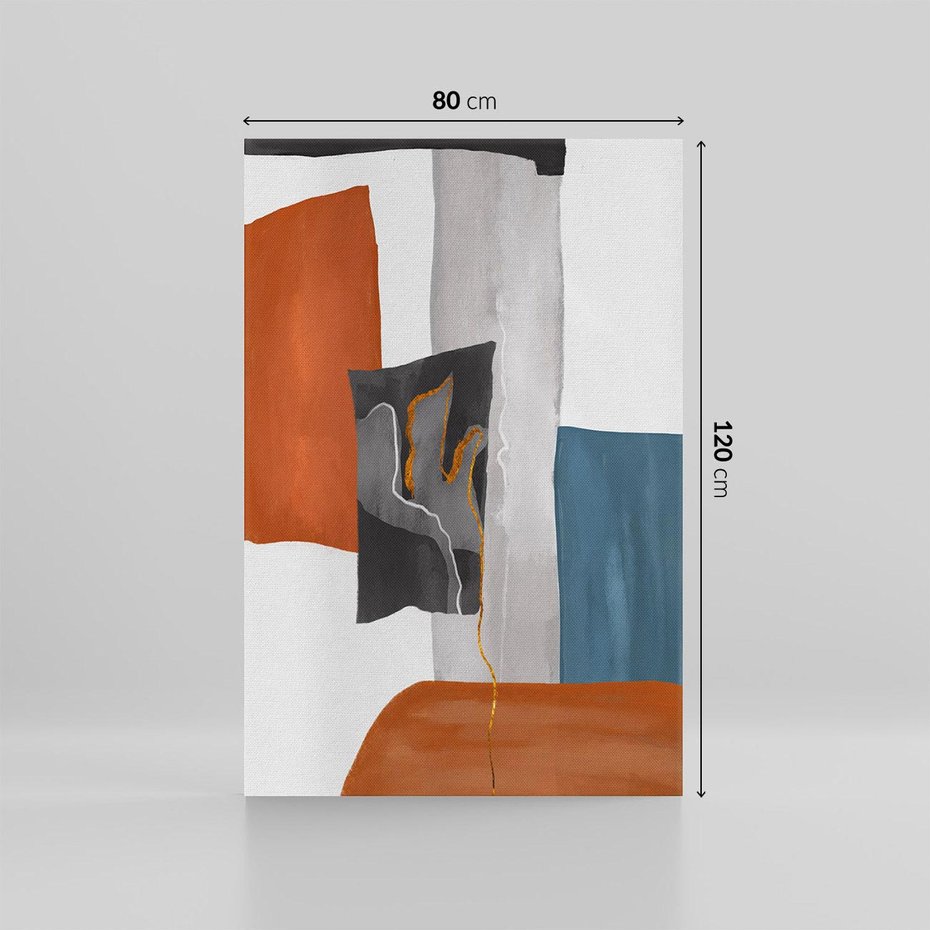 Obraz na płótnie 80x120 - Nowoczesna geometria - nowoczesny, geometryczny