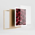Plakat w ramie 40x50 - Energia Kwiatów - czerwone kwiaty, kompozycja - rama drewno