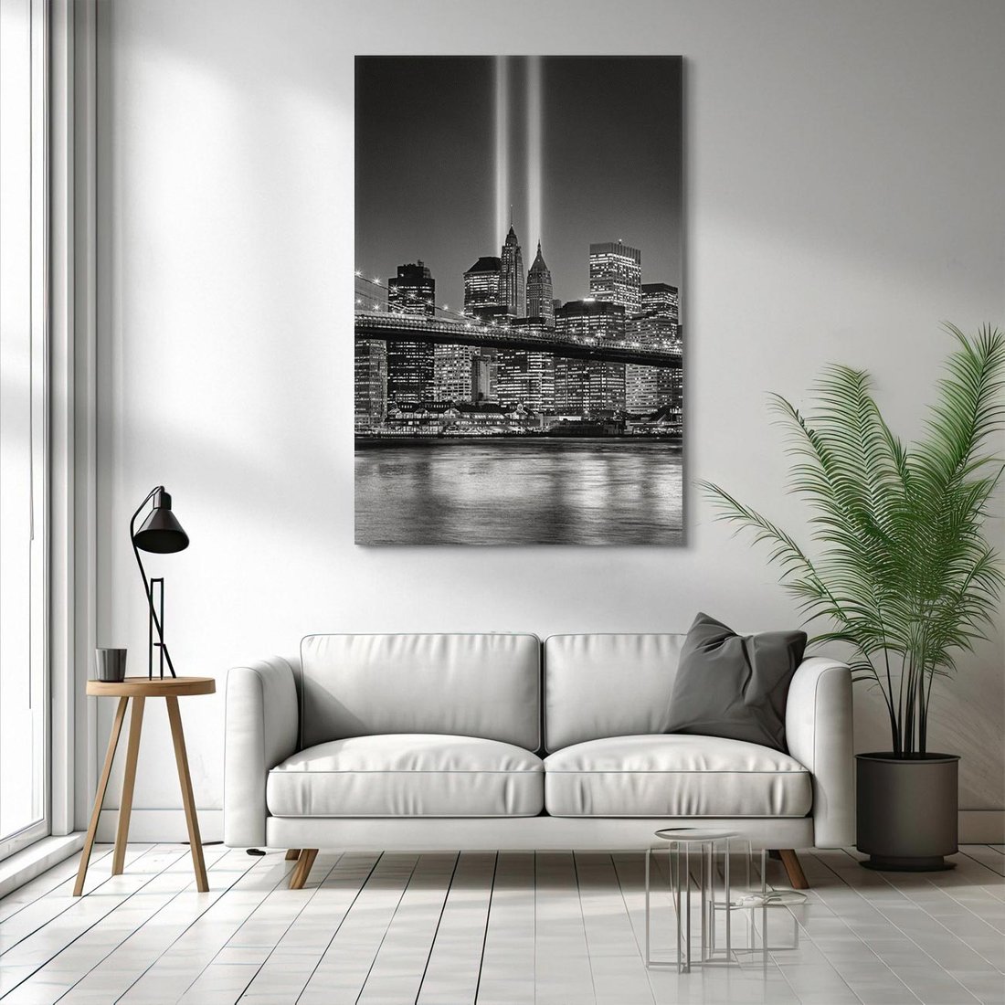 Obraz na płótnie 50x70 - Miasto ożywione nocą - miasto, noc