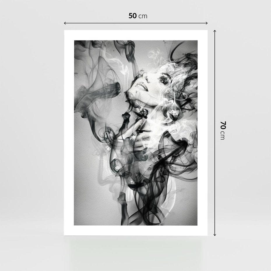 Plakat bez ramy 50x70 - Abstrakcja kobiecego piękna - abstrakcja, kobieta