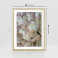Plakat w ramie 30x40 - Kwiatowy taniec - kwiaty, hortensje - rama drewno