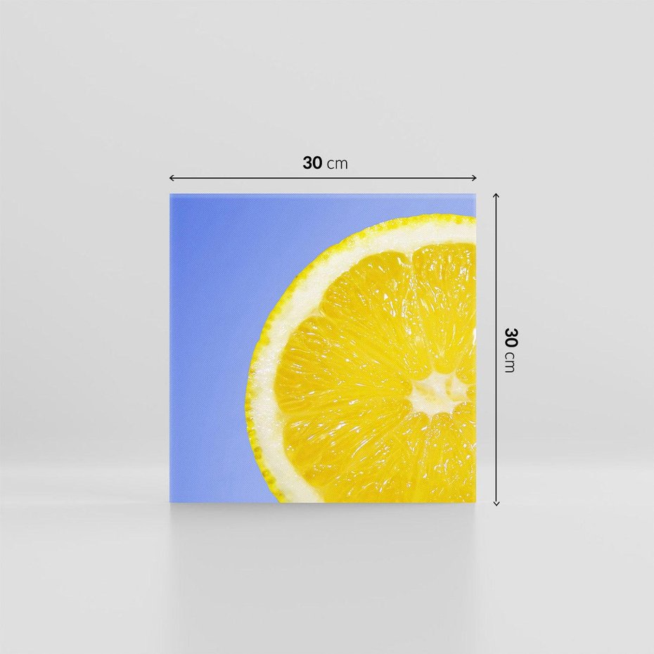 Obraz na płótnie 30x30 - Cytryna Żywa Energia - cytryna, owoce