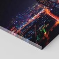 Obraz na płótnie 120x60 - Nocne oświetlenie miasta - miasto, noc
