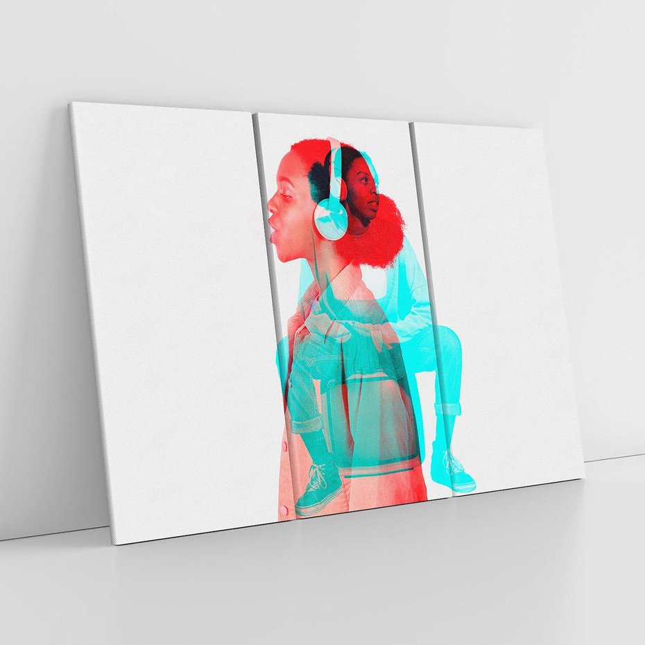 Obraz na płótnie 120x80 - Rytmy Wspomnień - kolaż zdjęć, kobieta