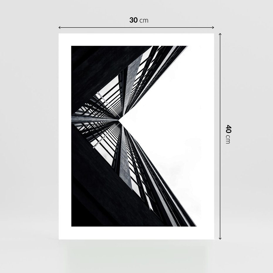 Plakat bez ramy 30x40 - Nowoczesność w Linii - architektura, proste linie