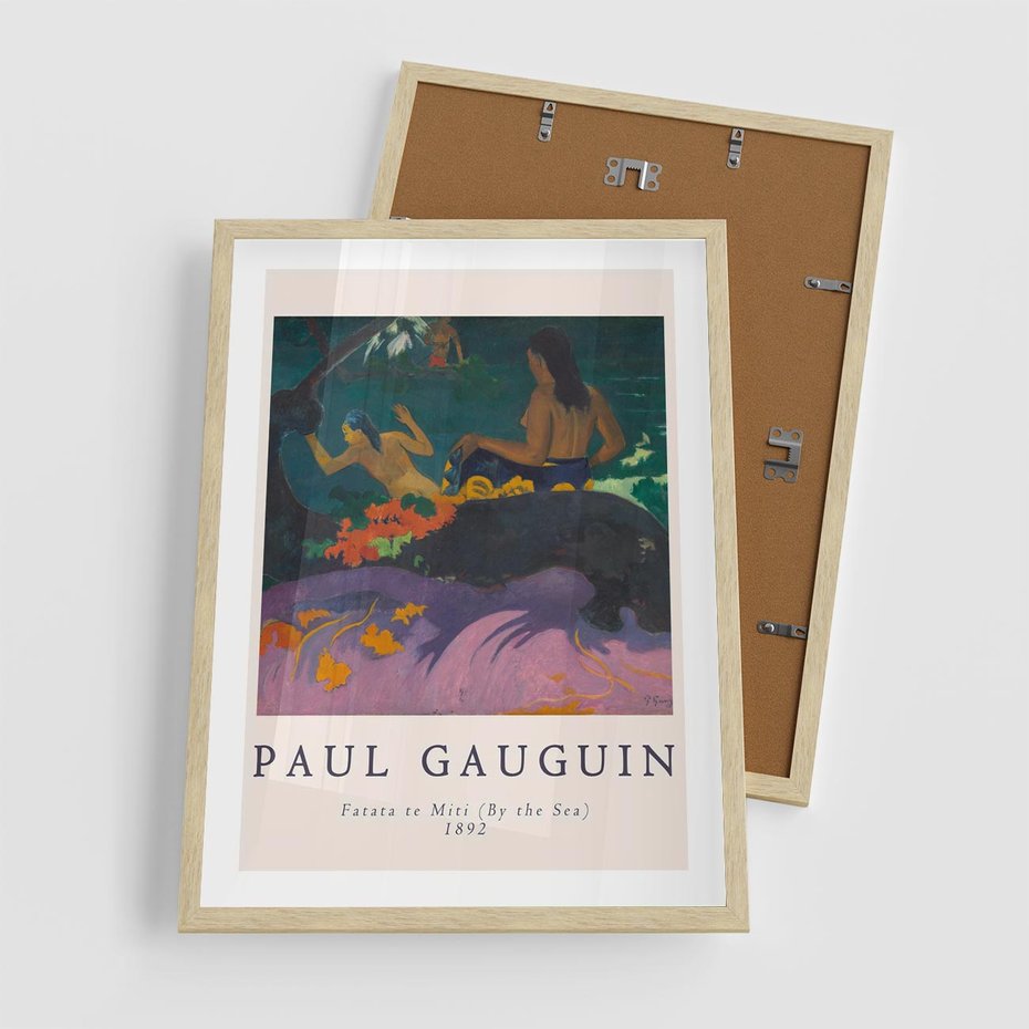 Plakat w ramie 50x70 - Paul Gauguin: Reprodukcja - Paul Gauguin, reprodukcja - rama drewno