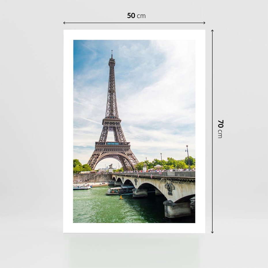 Plakat bez ramy 50x70 - Ikona Romantyzmu - Eiffla, Francja