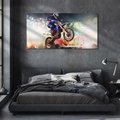 Obraz na płótnie 140x70 - Adrenalina na motocyklu cross - motocykl, cross