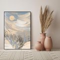 Obraz w ramie 50x70 - Światłości Taniec - akwarela, obraz - rama czarna