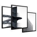 Zestaw obrazy w ramie 40x50 galeria - Nowoczesne, architektura, city - rama czarna