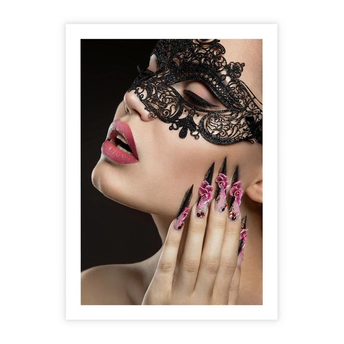 Plakat bez ramy 21x30 - Piękno na tipsach - beauty, manicure