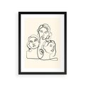 Plakat w ramie 30x40 - Trzy Kobiety - 3 kobiety, antyczny posag - rama czarna