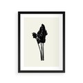 Plakat w ramie 30x40 - Elegancja Palm - nowoczesna sztuka, minimalistyczny styl - rama czarna