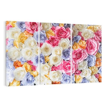 Obraz na płótnie 120x80 - Elegancja w kwiatach - kwiaty, róże