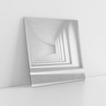 Obraz na płótnie 30x30 - Abstrakcyjny tunel: Podróż w inną przestrzeń - 3D, abstrakcja