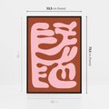 Obraz w ramie 50x70 - Migotliwe Boho Marzenia - abstrakcyjny obraz, plakat - rama czarna