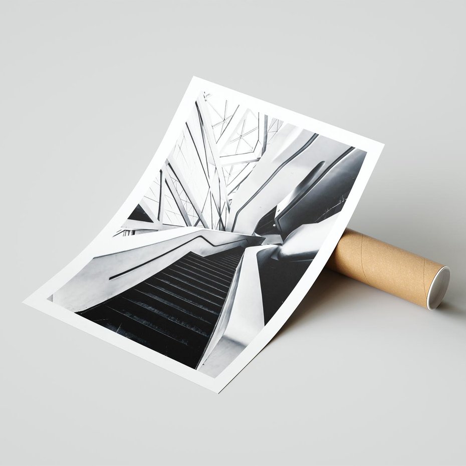 Plakat bez ramy 50x70 - Współczesne Kształty - architektura, nowoczesne formy