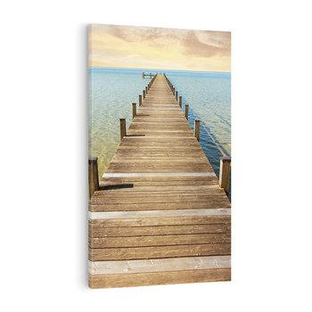 Obraz na płótnie 50x70 - Pomost ku morzu - pomost, morze