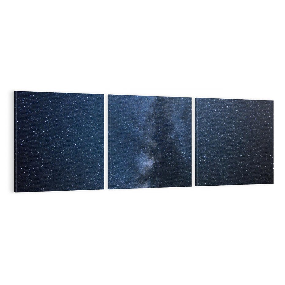 Obraz na płótnie 120x40 - Gwiazdy: magia nocnego nieba - gwiazdy, niebo