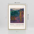 Plakat w ramie 50x70 - Reprodukcja Gauguina: Sztuka Egzotyczna na Plakacie - paul gauguin, plakat - rama drewno