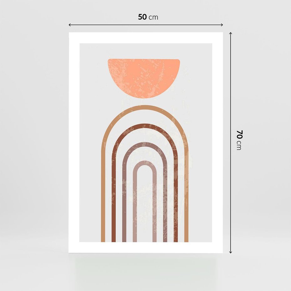 Plakat bez ramy 50x70 - Geometryczny Blask Złota - grafika, złoto