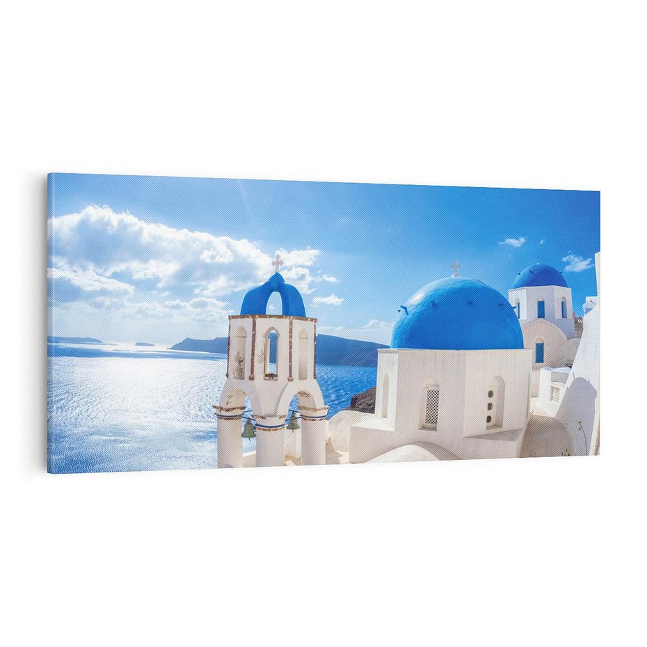 Obraz na płótnie 140x70 - Uroki Santorini we Włoszech - Santorini, Włochy