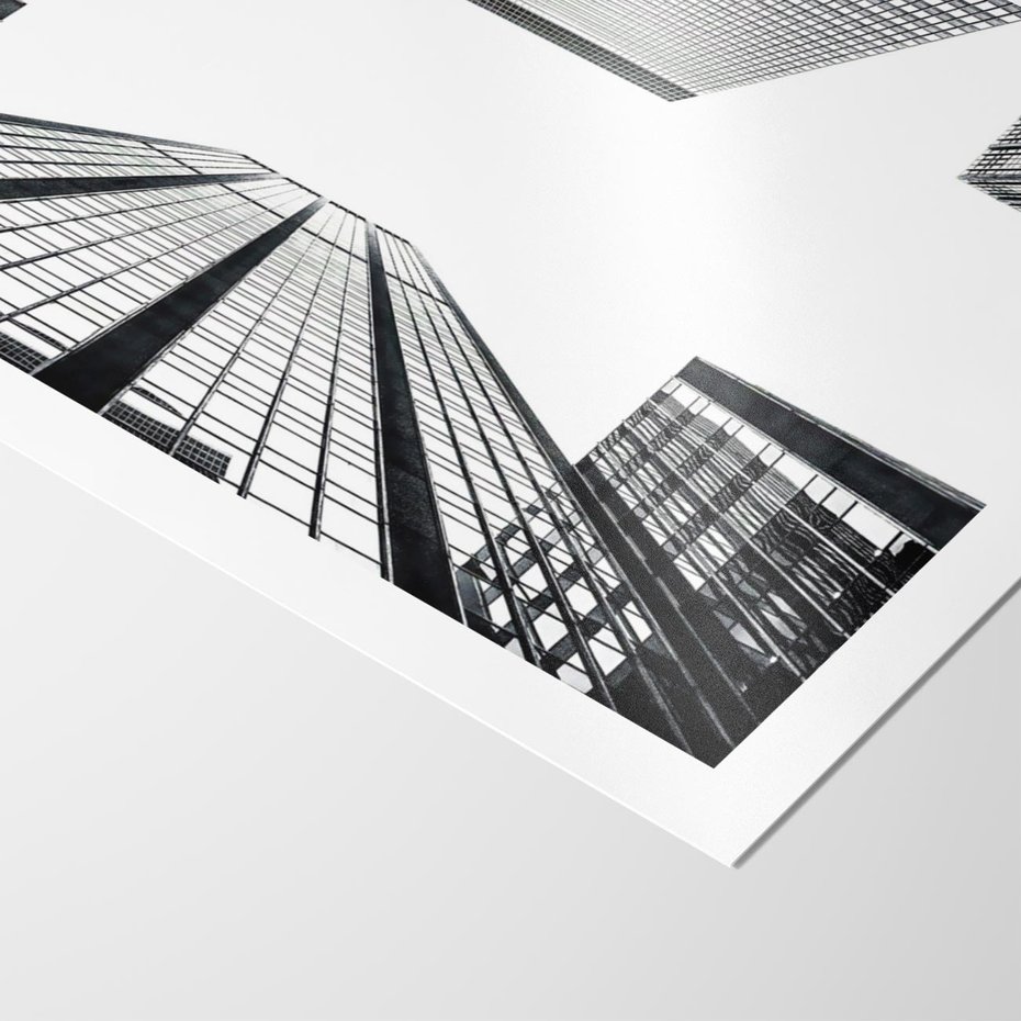 Plakat bez ramy 50x70 - Architektoniczna Symetria - architektura, wysoki wieżowiec