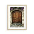 Plakat w ramie 30x40 - Tajemnicze stare drzwi - stare, drzwi - rama drewno
