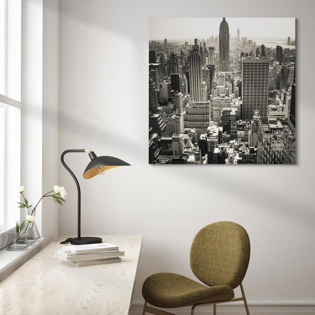 Obraz na płótnie 40x40 - Dusza wielkiego miasta - Manhattan, Nowy Jork