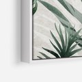 Obraz w ramie 70x100 - Tropikalne Akwarele - tropikalne liście, akwarela - rama biała
