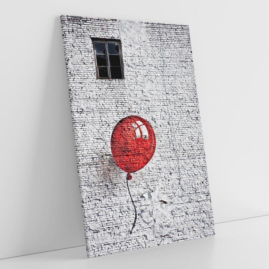 Obraz na płótnie 80x120 - Mur Balonów - mur, balon