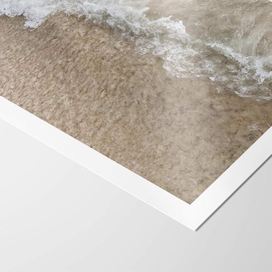 Plakat bez ramy 40x50 - Fale Morza na Piasku - plaża, morze