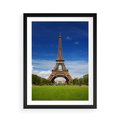 Plakat w ramie 50x70 - Eiffla: symbole Paryża - Eiffla, Paryż - rama czarna