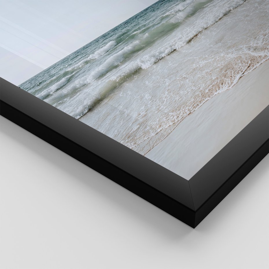 Zestaw obrazy w ramie 30x40 galeria - Dream, big, palmy, morze - rama czarna