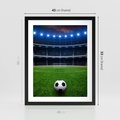 Plakat w ramie 40x50 - Piłka nożna - gol! - piłka nożna, gol - rama czarna
